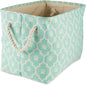 Bone Dry Pet Storage Collection Lattice Paw Print, Aqua, Medium Rectangle
