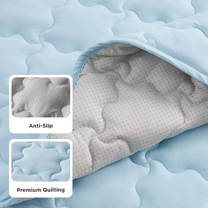 Bedsure Cooling Mat for Large Dogs – 35x23 Thin Washable Cooling Pet Pad for Puppy, QMAX>0.5, Portable Kennel Puppy Bed for Summer, Non-Slip Summer Crate Pad for Big Dog Up to 50 lbs