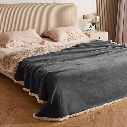 Kritter Planet Waterproof Bed Blanket for Dogs, Washable Stain Proof Pad Bed Cover, Reversible Leakproof Furniture Protector, Liquid Pee Proof Blanket for Couch Sofa, 80x60 inch, Queen Size