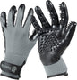 H HANDSON Pet Grooming Gloves - Patented #1 Ranked, Award Winning Shedding, Bathing, & Hair Remover Gloves - Gentle Brush for Cats, Dogs, and Horses (Grey, X-Large)