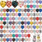Amylove 120 Pcs St. Patrick's Day Dog Bandanas Bulk Holiday Triangle Dog Pack Puppy Kerchief Bandana Adjustable Spring Pet Scarf for Pet Cat Costume Accessories Decor(Cartoon)