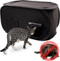 Cat Litter Box Enclosure, Dog Proof, Discreet and Hidden Litter Box, Kitty Litter Trap Design with Easy-Clean Feature, Scoop and Deodorizer Storage Pockets, Lightweight and Waterproof