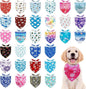 30 Pcs Winter Dog Bandanas Bulk Stitch Dog Bandanas for Small Medium Large Dogs Breed Scarves Grooming M
