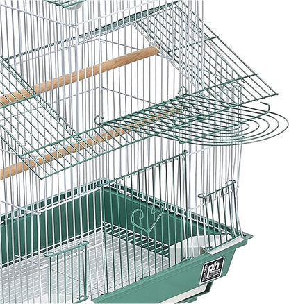 Prevue Hendryx SP1720-4 Shanghai Parakeet Cage, Green and White