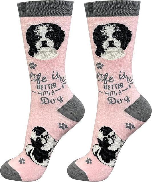 E&S Pets Pet Lover Socks - Dog & Cat Socks - Unisex Novelty Gifts