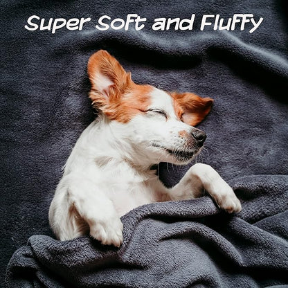 Waterproof Blanket for Pets - Reversible Throw Protects Couch, Car, and Bed from Spills, Stains, or Fur - Plush Blanket by Petmaker (Tan)