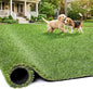 Artificial Grass Rug Indoor Outdoor, 7.7 x 8.7FT Faux Grass Turf with Drainage Holes, Realistic Artificial Lawn Rug Dog Pets Mat, Turf Carpet for Garden Lawn Landscape Balcony Patio Backyard Decor