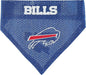 NFL DOG BANDANA - BUFFALO BILLS REVERSIBLE PET BANDANA. 2 Sided Sports Bandana with a PREMIUM Embroidery TEAM LOGO, Large/X-Large. - 2 Sizes & 32 NFL Teams available
