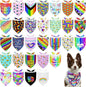 30 Pack Rainbow Dog Bandanas Bulk for Large Dogs Breed 33 Inch LGBT Extra Large Dog Bandanas XL Pride Month Dogs Bandana Grooming L