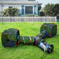 LUCKITTY Outdoor Rainbow Cat Enclosures Playground,Outside House for Indoor Cats Include Portable Tent, 3 Way with 2 Cube Tunnel, for Kitty and Small Animals,Within Storage Bag