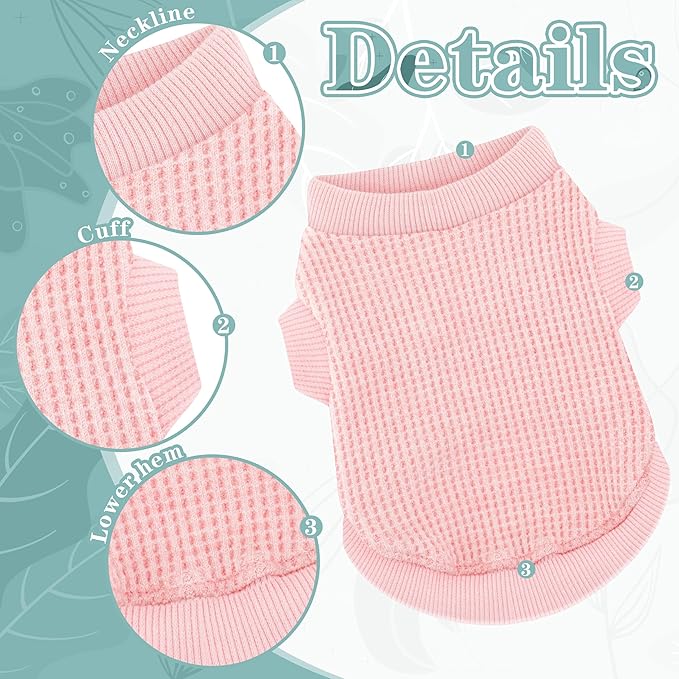 Cozy and Functional Dog Shirts for Small Puppies: Stretchable Blue Attire with Easy-On Design, Ideal for Chihuahuas and Yorkies - Enhance Comfort and Playfulness on Chill Days X-Small