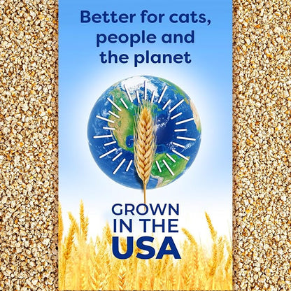 sWheat Scoop Natural Wheat Multi-Cat Litter, Superior Clumping with Odor Neutralizing Enzymes, 25 Pound Bag