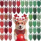 Abbylike 50 Pcs St. Patrick's Day Dog Bandanas Bulk Green Plaid Bandanas for Dogs Triangle Kerchief Bib Scarf for Pet Irish Holiday Costume Photo Props Accessories (25.6 x 17.7 x 17.7)
