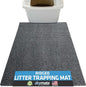 Drymate Cat Litter Box Mat, Litter Trapping Mat, Waterproof, Urine-Proof, Absorbent, Machine Washable, Soft on Paws, Contains Mess, Protects Floors, Kitten Supplies, Grey, 20x28