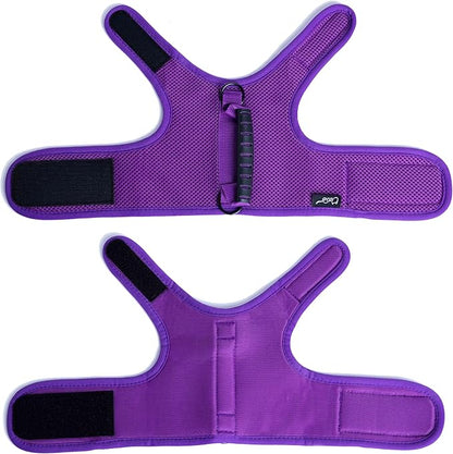 Cat Harness and Leash for Walking Escape Proof Breathable Mesh Fabric, Purple, Medium, Adjustable Cat Walking Jackets with Handle, Padded Stylish Cat Vest