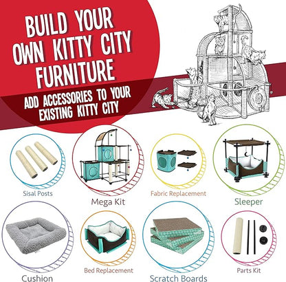 Kitty City Cube and Platforms (Textile Replacement)
