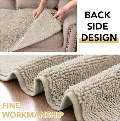 H.VERSAILTEX Non Slip Pet Couch Cover Chenille Dog Bed Protector Thick Soft Sofa Slipcover Pet Friendly Washable Couch Cushion Covers for Pets (68" x 82", Island Fossi)