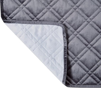 Brilliant Sunshine Premium Calming Dog Bed Mat, Silky Velvet, Removable Washable Cover, Cushion Protector and Couch Covers for Dogs, Pets, Cats, Extra Large, Grey