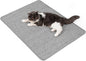 Cat Scratcher Mat,Natural Sisal Cat Scratch Pad with Hook&Loop Tape,Horizontal Floor Kitty Scratching Pads Rug for Indoor,Pet Furniture Protector for Couch&Carpets&Sofas, Large, Grey