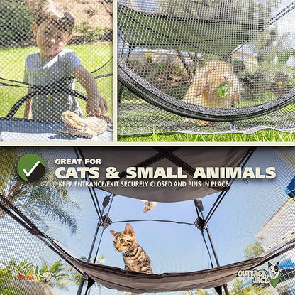 Outback Jack Catio Outdoor Cat Enclosure, (Kitty Katio) for Indoor Cat or Multiple Cats - Portable Tent, Play Tent for Cats, Catio, Outside Enclosure